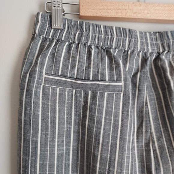 Marine Layer Gray Striped Track Pant Size Small Gray White - Picture 9 of 11